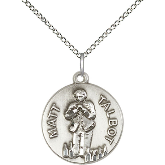 Sterling Silver Matt Talbot Pendant - 0821SS
