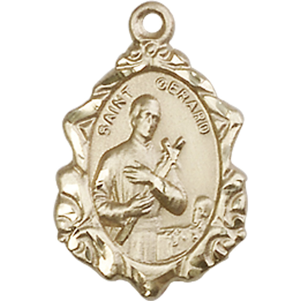 14kt Gold Saint Gerard Pendant - 0822GKT
