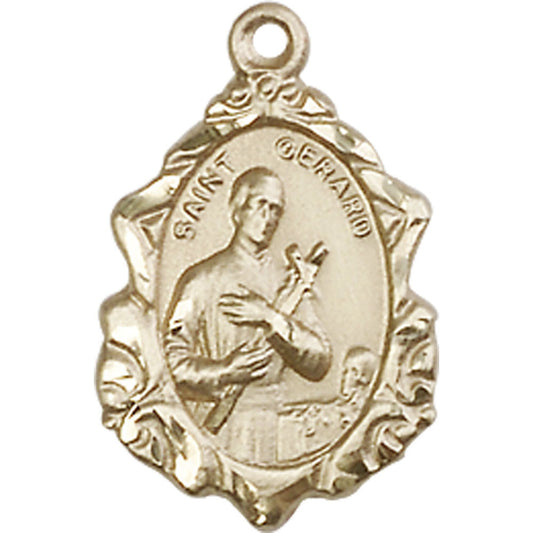 14kt Gold Saint Gerard Pendant - 0822GKT