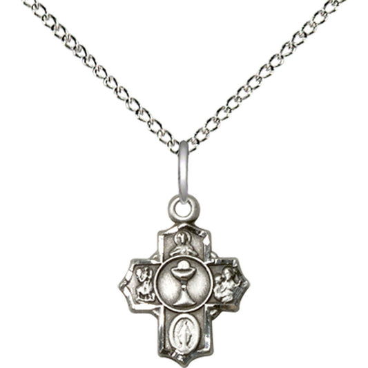 Sterling Silver Communion 5-Way Pendant - 0890SS