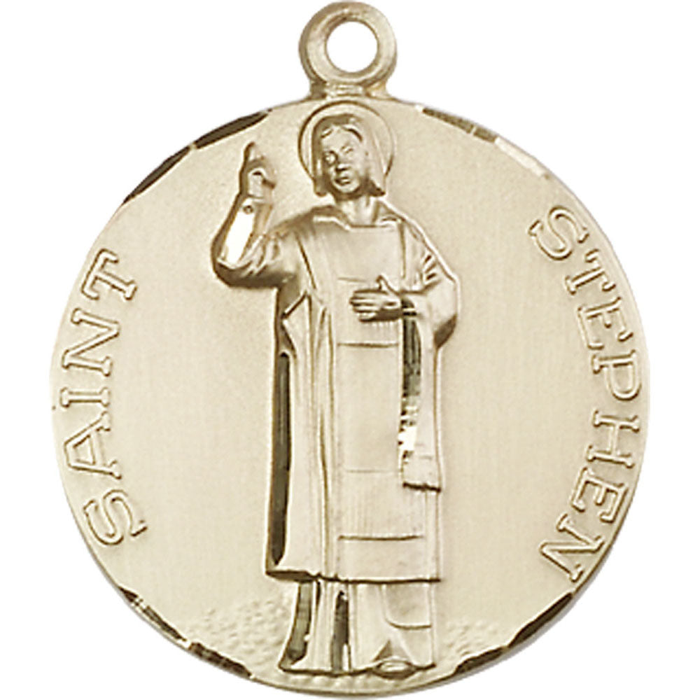 14kt Gold Saint Stephen Pendant - 0914KT