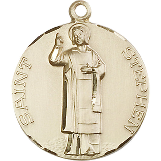 14kt Gold Saint Stephen Pendant - 0914KT