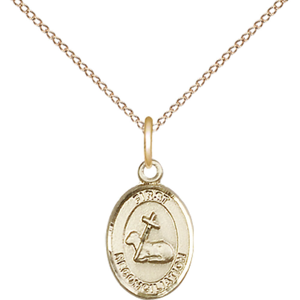 Gold Filled First Reconciliation Pendant - 0968GF