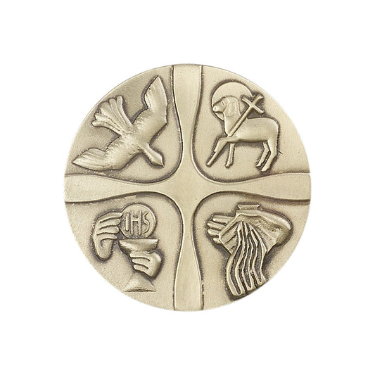 Antique Gold Christian Life Visor Clip - 1036VG
