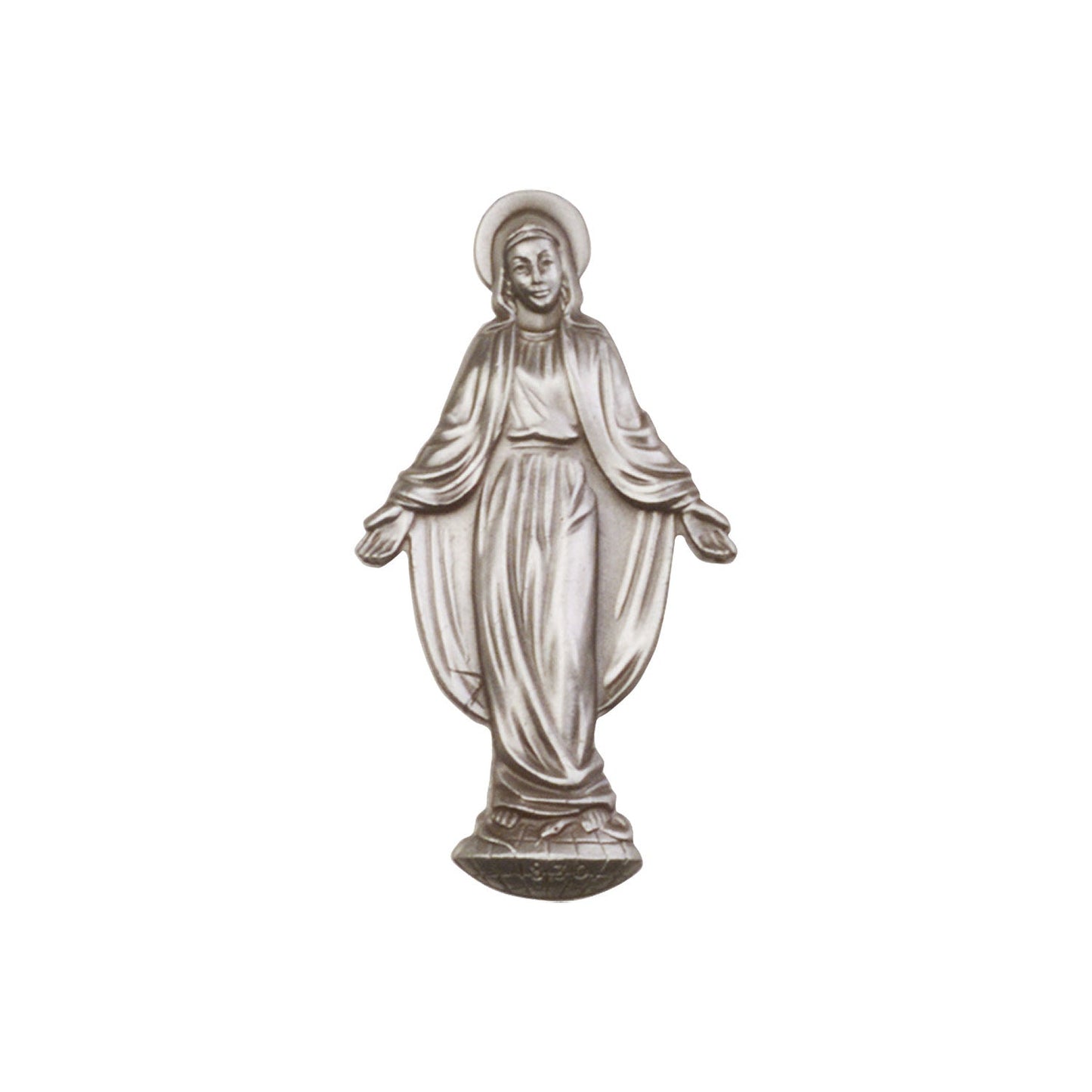 Antique Silver Miraculous Visor Clip - 1047V