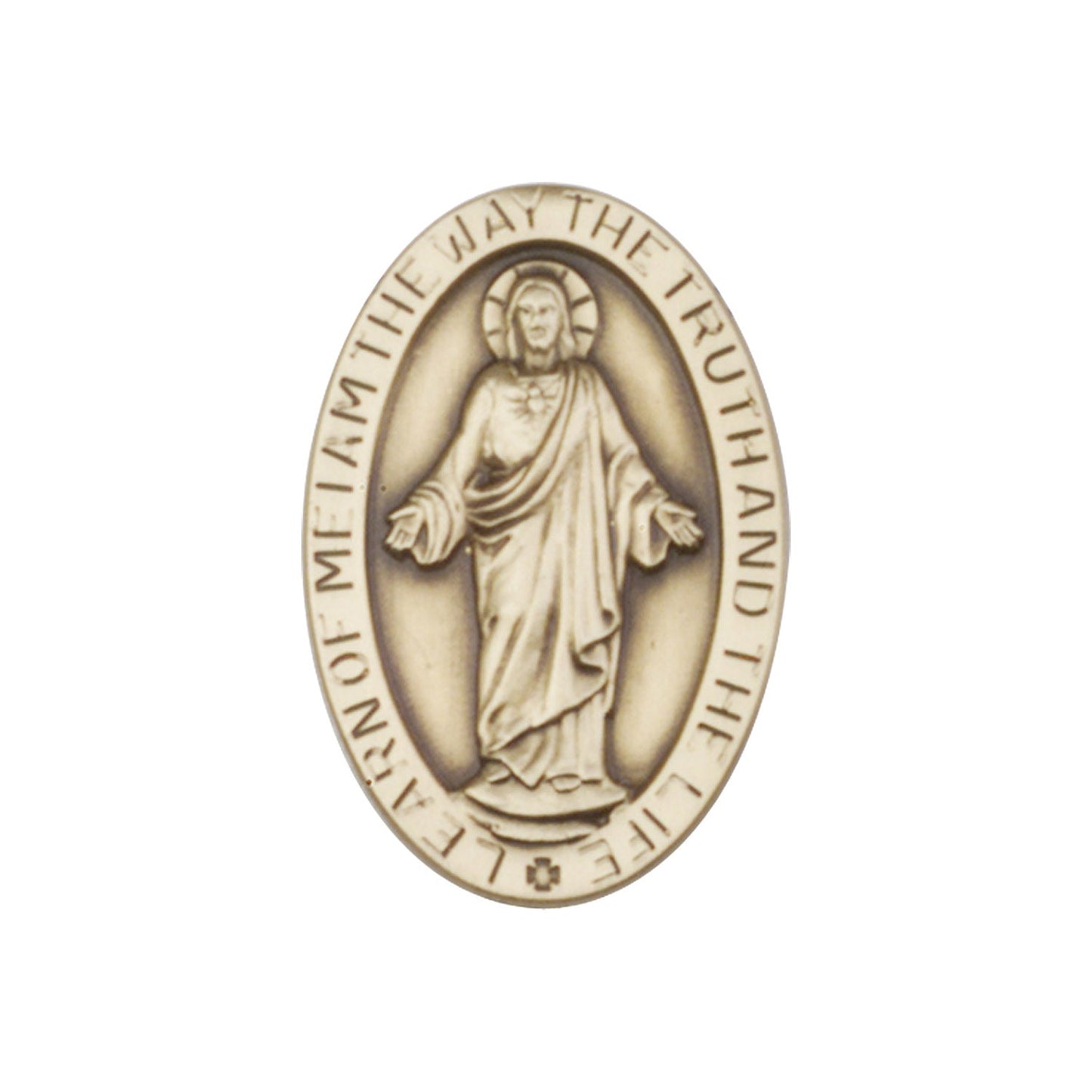 Antique Gold Scapular Visor Clip - 1053VG
