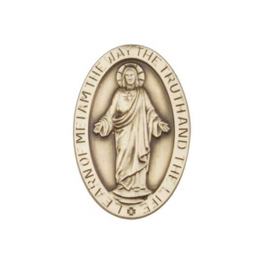 Antique Gold Scapular Visor Clip - 1053VG