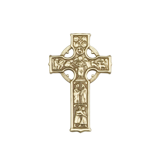Antique Gold Celtic Cross Visor Clip - 1056VG