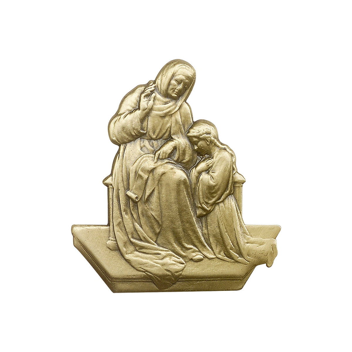 Antique Gold St. Ann Visor Clip - 1061VG