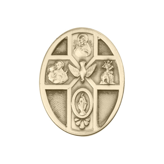 Antique Gold 5-Way / Holy Spirit Visor Clip - 1068VG