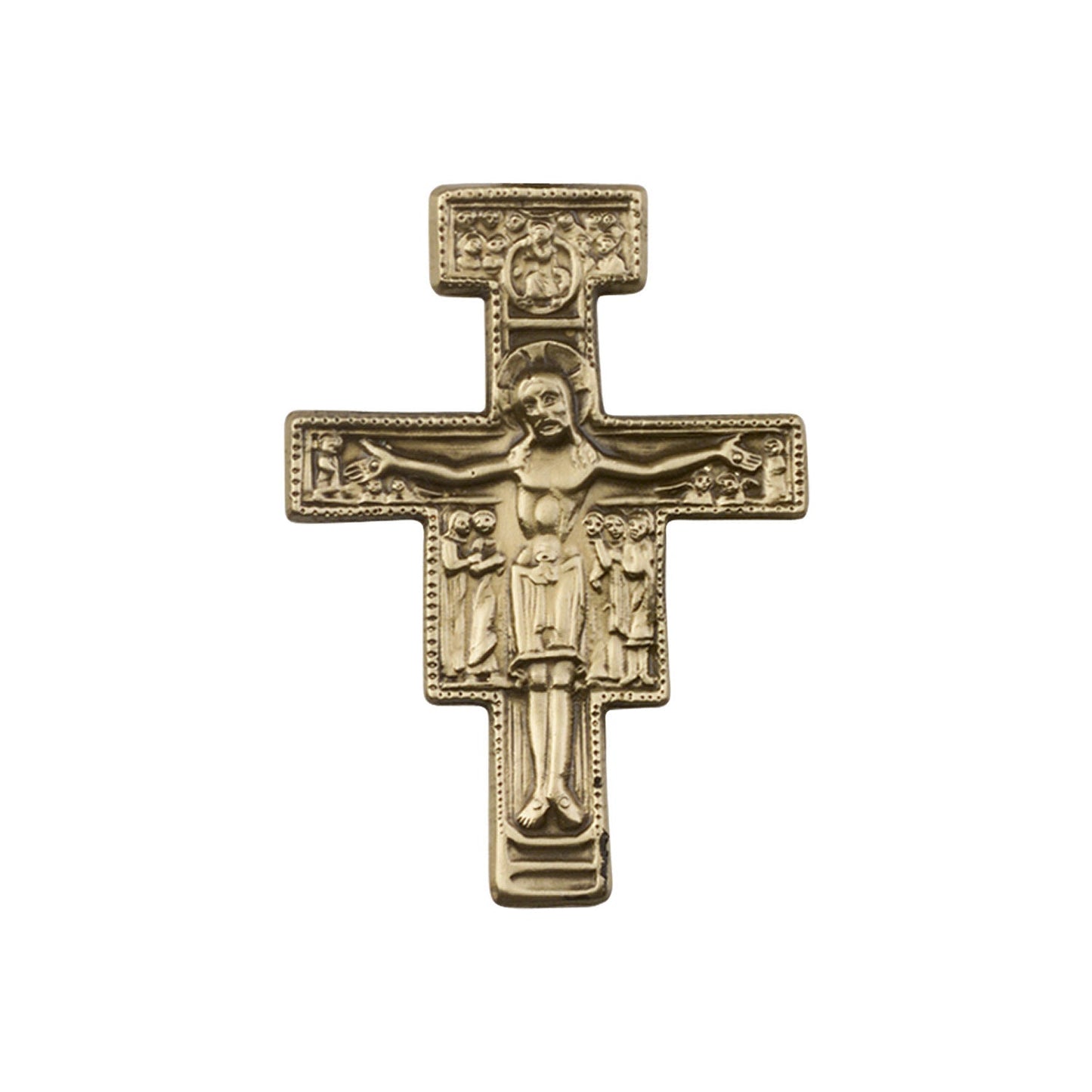Antique Gold San Damiano Visor Clip - 1070VG