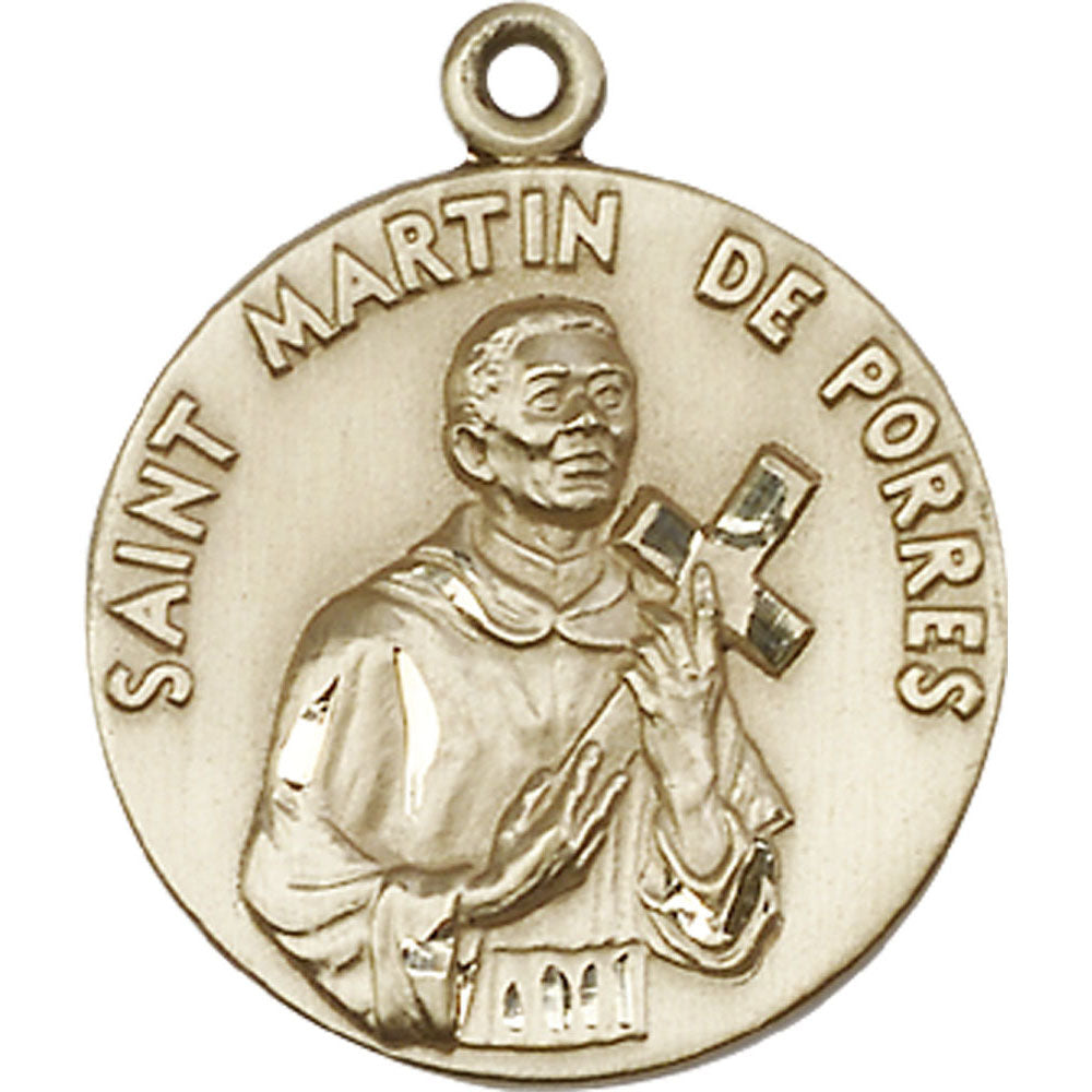 14kt Gold Saint Martin de Porres Pendant - 1196KT