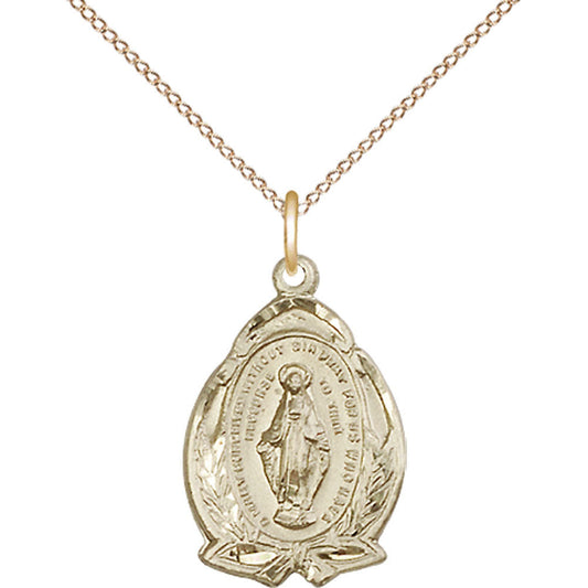 Gold Filled Miraculous Pendant - 1481MGF