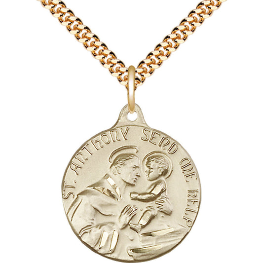 Gold Filled Saint Anthony Pendant - 1602GF
