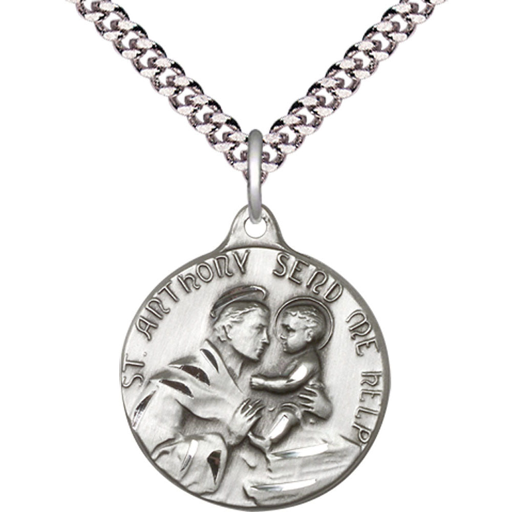 Sterling Silver Saint Anthony Pendant - 1602SS