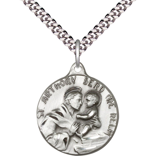 Sterling Silver Saint Anthony Pendant - 1602SS