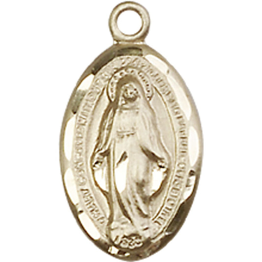 14kt Gold Miraculous Pendant - 1609KT