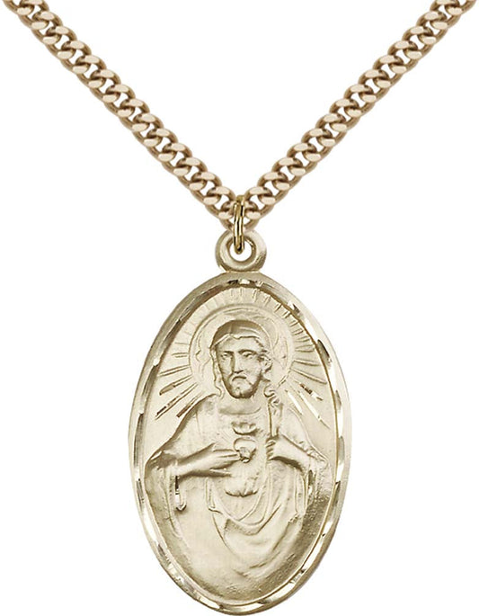 Gold Filled Scapular Pendant - 1654GF