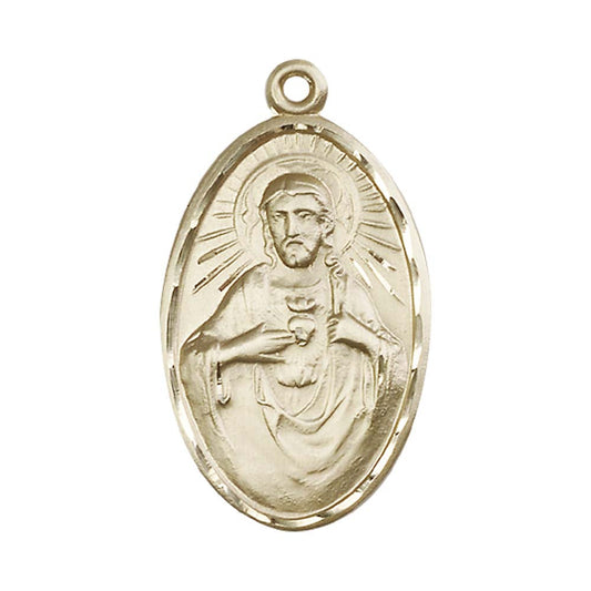 14kt Gold Scapular Pendant - 1654KT