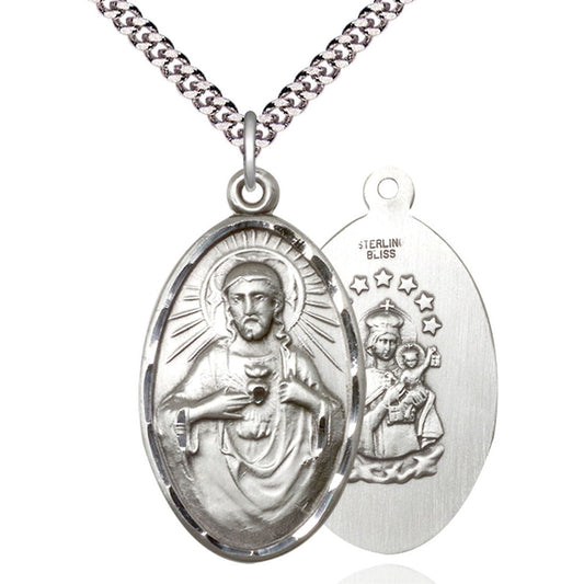 Sterling Silver Scapular Pendant - 1654SS