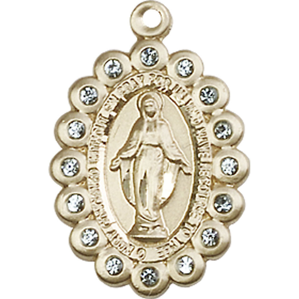 14kt Gold Miraculous Pendant - 2009AKT