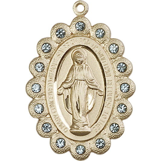 14kt Gold Miraculous Pendant - 2010AKT
