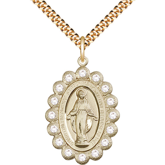Gold Filled Miraculous Pendant - 2010CGF