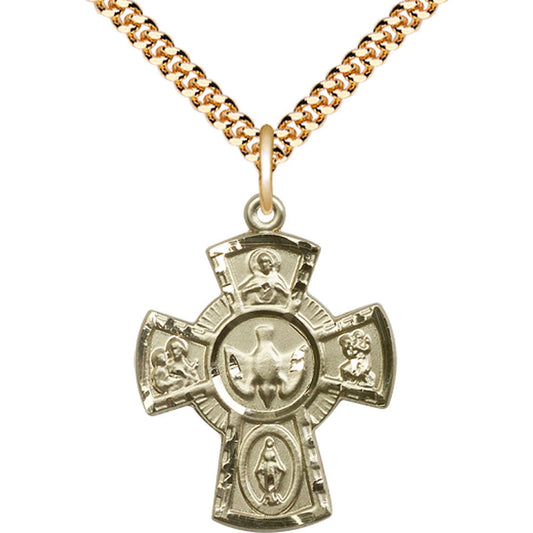 Gold Filled 5-Way Pendant - 2045GF