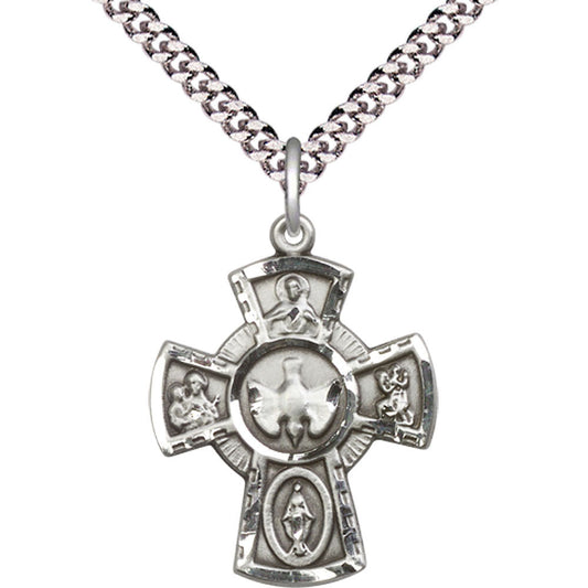 Sterling Silver 5-Way Pendant - 2045SS