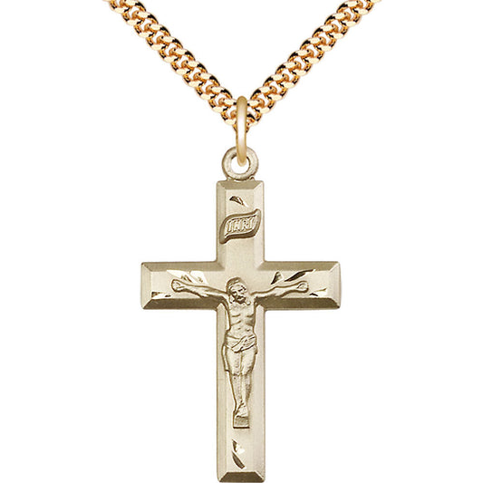 Gold Filled Crucifix Pendant - 2186GF