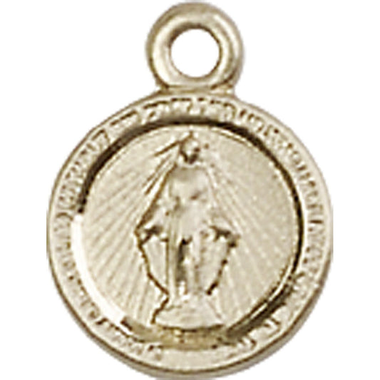 14kt Gold Miraculous Pendant - 2342KT