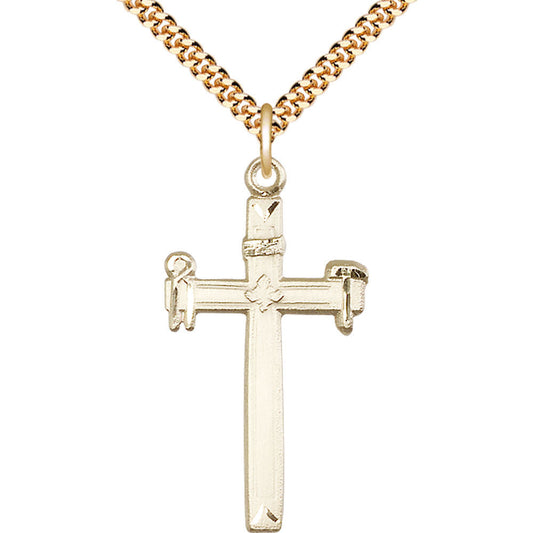 Gold Filled Carpenter Cross Pendant - 2394GF