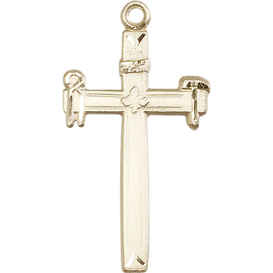 14kt Gold Carpenter Cross Pendant - 2394KT