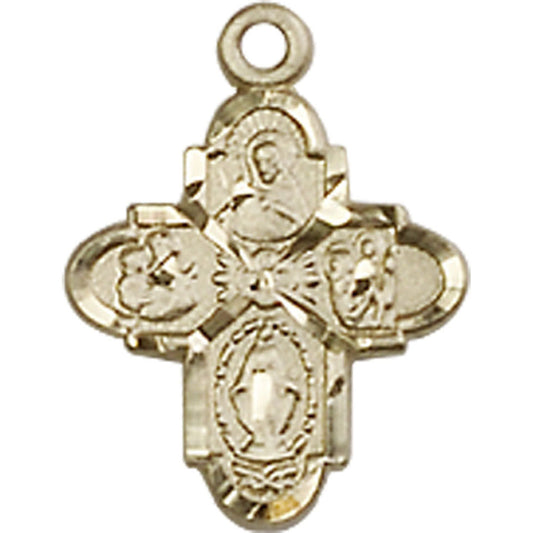 14kt Gold 4-Way Pendant - 3143KT