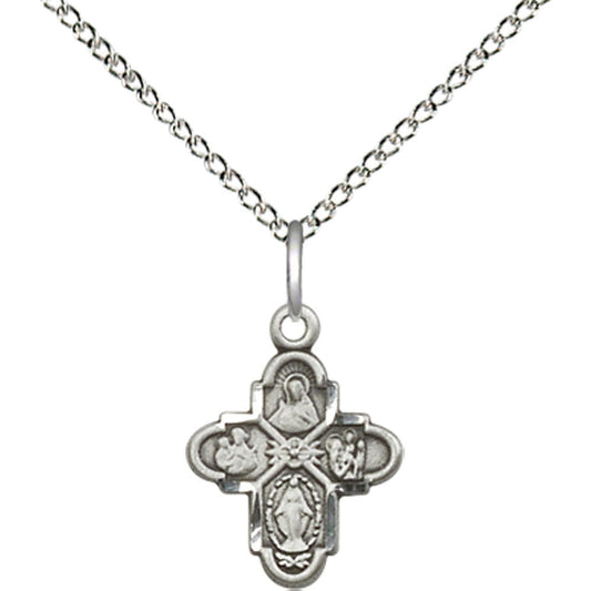 Sterling Silver 4-Way Pendant - 3143SS