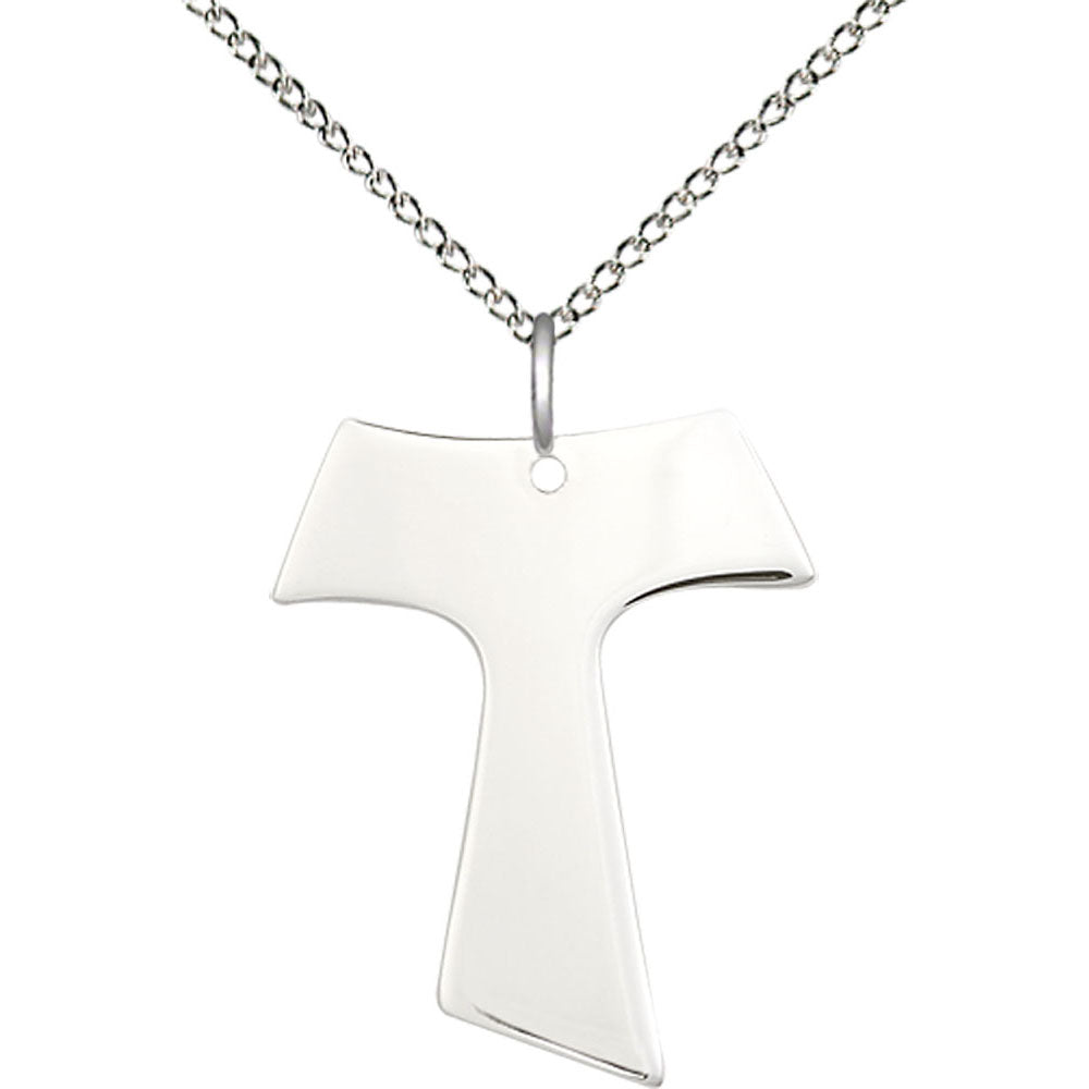 Sterling Silver Tau Cross Pendant - 3949SS