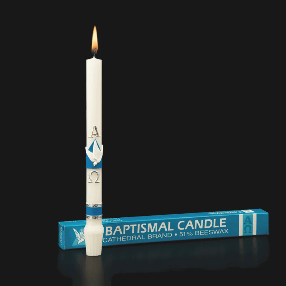 51% Beeswax Baptismal Candles