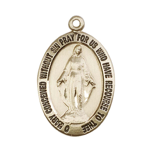 14kt Gold Miraculous Pendant - 4025KT