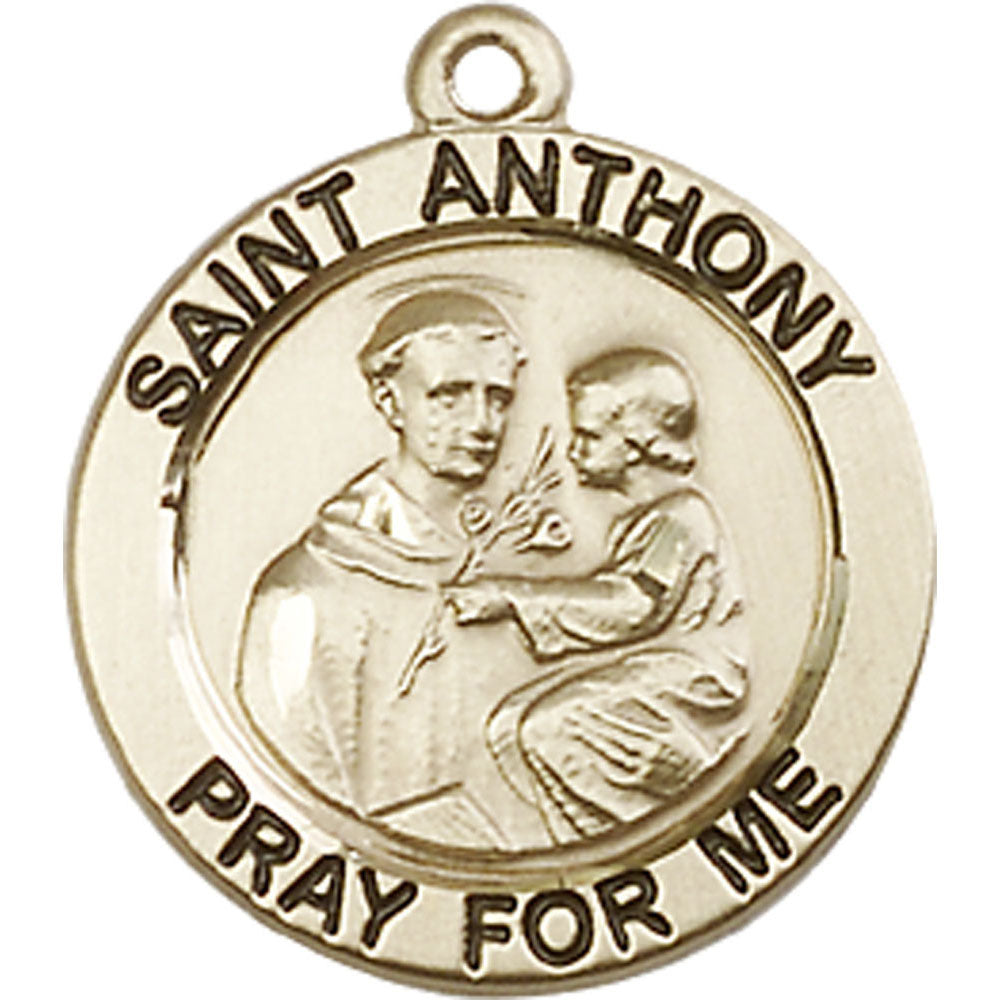 14kt Gold Saint Anthony of Padua Pendant - 4052KT