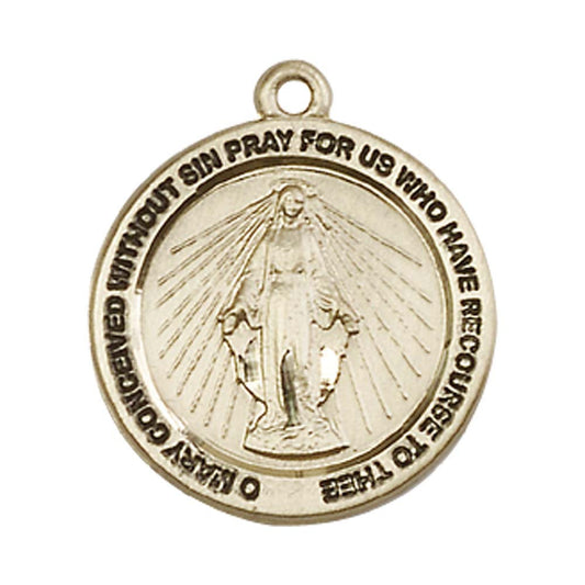 14kt Gold Miraculous Pendant - 4056KT