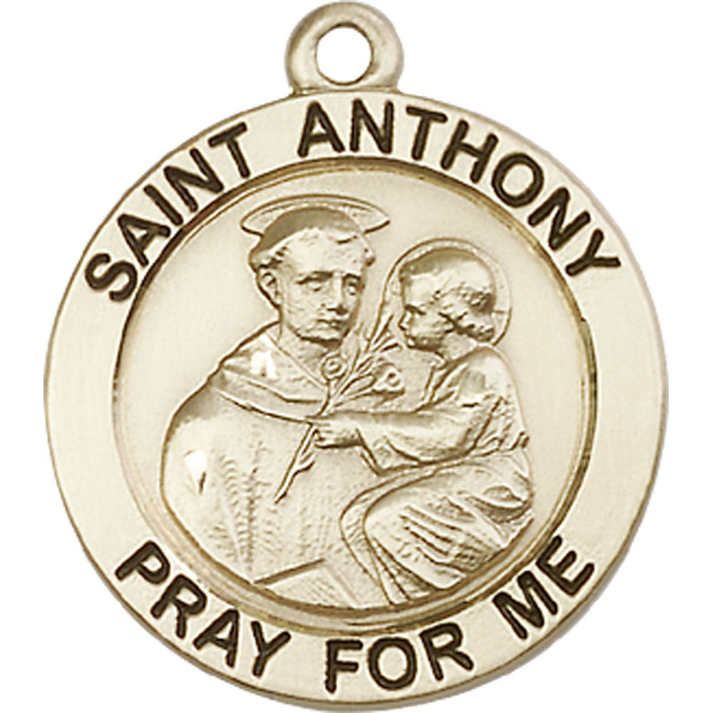 14kt Gold Saint Anthony Pendant - 4076KT