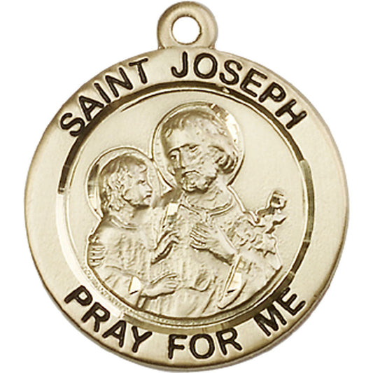 14kt Gold Saint Joseph Pendant - 4079KT