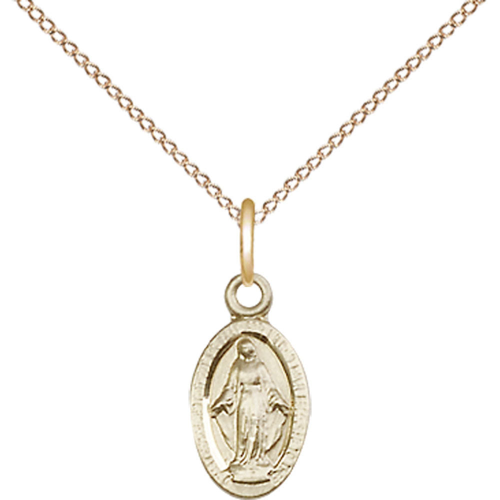 Gold Filled Miraculous Pendant - 4121MGF