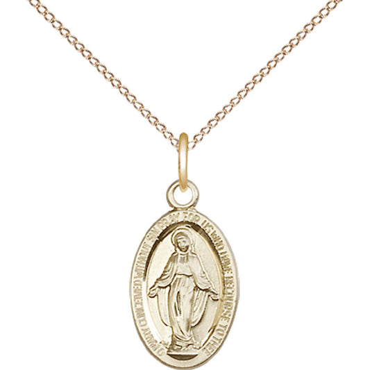 Gold Filled Miraculous Pendant - 4122MGF