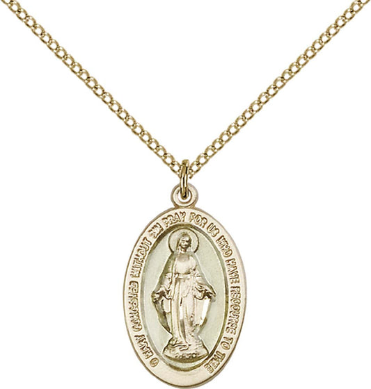 Gold Filled Miraculous Pendant - 4123EMGF
