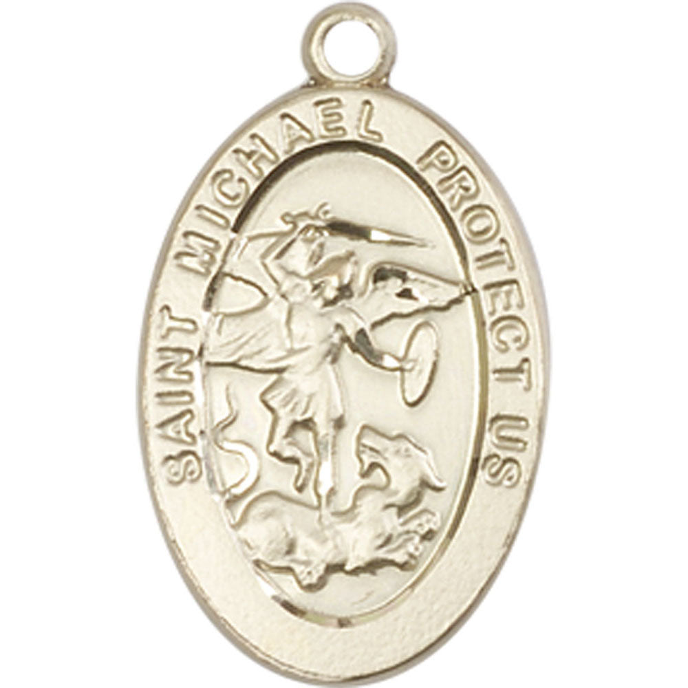 14kt Gold Saint Michael the Archangel Pendant - 4123RKT