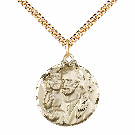 Gold Filled Saint Joseph Pendant - 4141GF