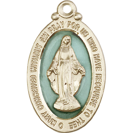 14kt Gold Miraculous Pendant - 4145EMKT