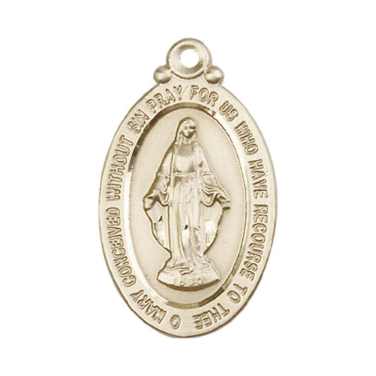 14kt Gold Miraculous Pendant - 4145MKT
