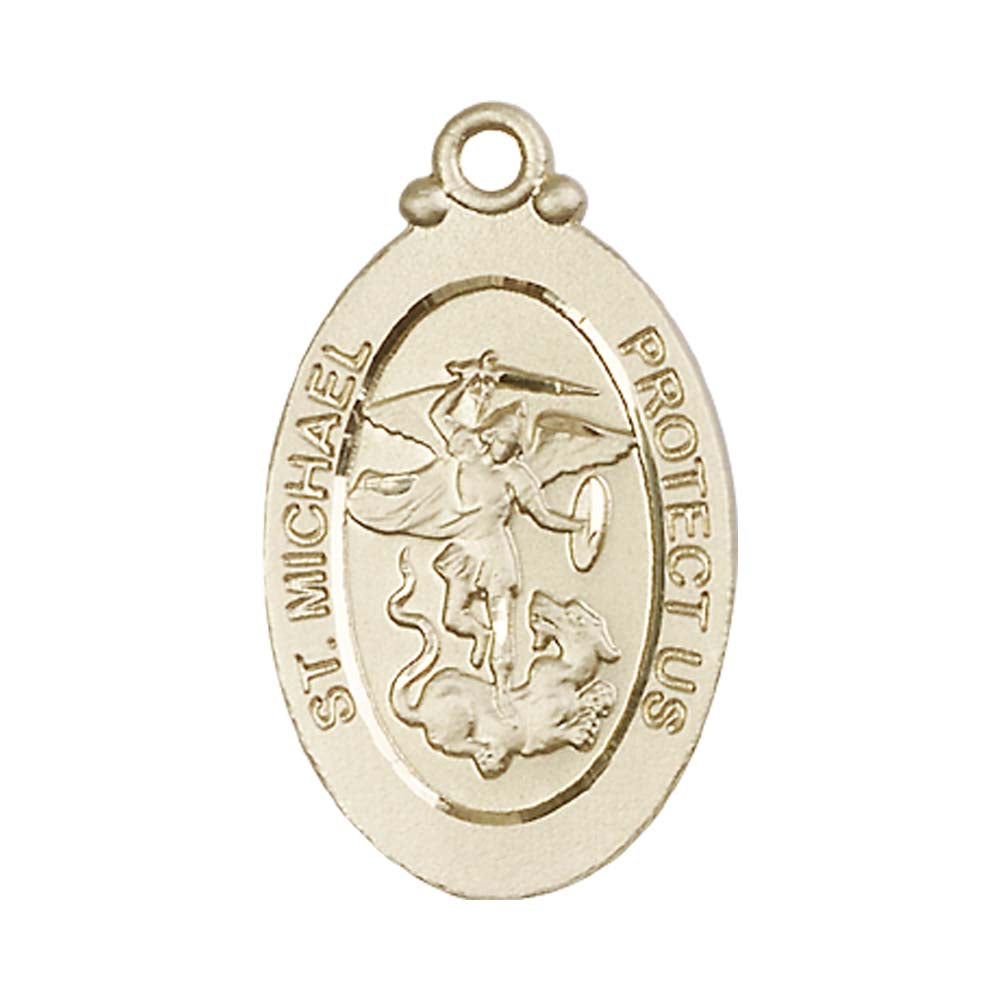 14kt Gold Saint Michael the Archangel Pendant - 4145RKT
